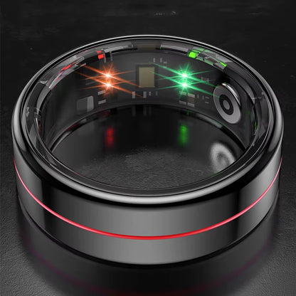 R04 Smart Ring Multifunction 5ATM Waterproof Ring Health Manager Sleep Monitor Heart Rate Blood Oxygen Monitoring for Men Women